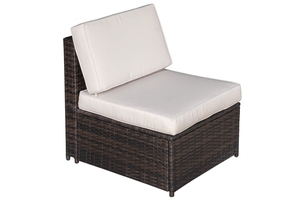 Vietnam Direct Factory Modern Outdoor Contemporary Design <b>Rattan</b> Steel Tempered Glass <b>Sofa</b> Set Cushions Garden Hotel Living Room - Product Image 3