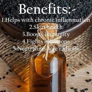 Vente chaude 100% Pure huile de support d'huile de nigelle sativa pressée à froid pour les soins des cheveux de la peau et l'immunité Boost Bulk Supply - Product Image 4