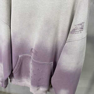 Sudadera con capucha personalizada estilo vintage desgastada con pintura, 360 g/m², capucha grande, efecto descolorido por el sol, estilo urbano - Product Image 6