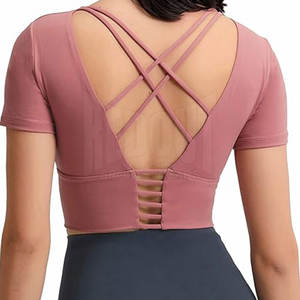 2025 nuevo diseño mejor oferta mujeres Crop Top camisetas diseñar su propio logotipo mujeres Crop Top camisetas - Product Image 2