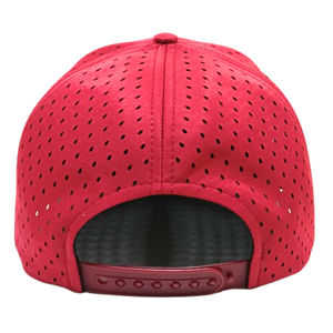 Gorra SnapBack clásica de alta calidad al por mayor OEM ODM, sombrero de ala plana de 6 paneles perforado en blanco personalizado, sombrero de corte láser personalizado para el Deporte - Product Image 4