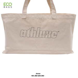 กระเป๋าช้อปปิ้งผ้าแคนวาสขนาดกลาง สีสันทันสมัย ปรับแต่งโลโก้ได้ คุณภาพสูง สไตล์ใหม่ ส่งตรงจากเวียดนาม - Product Image 3