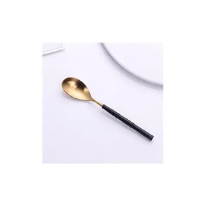 4 Cuillères à fourchette en laiton Set de couverts en acier miroir Couleur bleue Manche de cuillère en acier Couverts pour la cuisine pour l'artisanat indien - Product Image 6