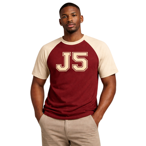 T-Shirt Kappa Alpha Psi J5 con Ricamo in Ciniglia Marrone, Maniche Raglan, Nupe 1911, Fraternità Greca, Maglietta Premium in Cotone per Uomo - Product Image 1