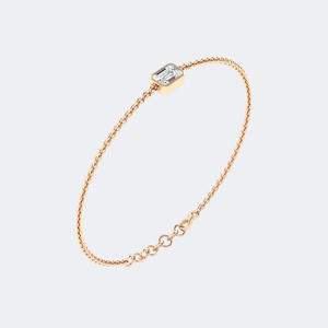 Pulsera de Diamantes con Corte Esmeralda de 0.70CTW, Engaste de Bisel, Diamante de Laboratorio de Lujo, VVS VS, Oro Blanco, Oro Rosa, Regalo de Aniversario - Product Image 5