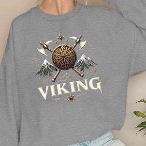 Sweatshirts pour femmes design sur le thème Viking - Product Image 2