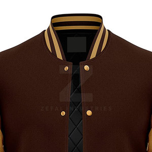 Chaqueta Universitaria para Hombre 100% Algodón con Cuello Alto y Logotipo Frontal, Chaqueta de Invierno Transpirable y Ecológica - Product Image 3