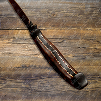 Magnifique couteau de chasse et de camping à lame fixe en acier D2, finition noire poudrée, fait main, qualité industrielle OEM, cadeau pour lui