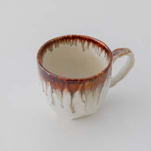 Drip Blue & Brown Ceramic <b>Cup</b> <b>Set</b> - Product Image 5