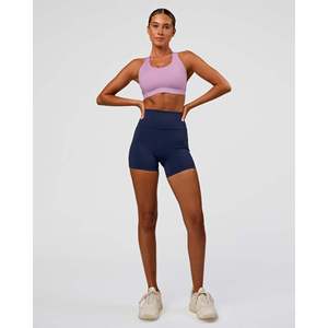 Sujetador Deportivo de Alta Sujeción Tallas Grandes - Top Corto Estampado Violeta Claro para Yoga y Ropa Deportiva - Product Image 4