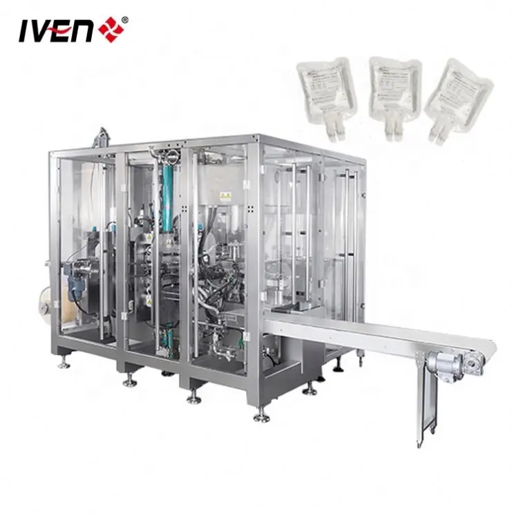 Máquina de enchimento de líquidos estéreis para fabricação de sacos macios e embalagens de solução IV Infusão IV