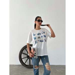 Camiseta Básica Estampada 100% Algodón, Tejido Jersey Transpirable - Product Image 1