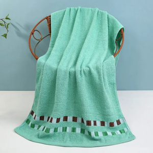 Serviette de bain Dilpasand en coton biologique 100% 500GSM Épaisse Jacquard à carreaux Douce Absorbante Durable Anti-enfants - Product Image 6