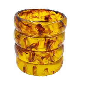 Espléndida joyería de moda hecha a mano brazaletes de resina multicolor con perlas y diamantes Material de madera regalo para hombres fiesta de mujeres - Product Image 3