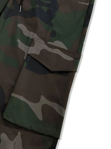 New Style Men's Straight Wide Leg Camouflage Anti-Wrinkle Waterproof Breathable Jogger Pants Elastic Waist <b>Drawstring</b> Casual - Product Image 5