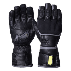 Top Notch Black Genuine Goat Skin Leather <b>Touchscreen</b> Motorbike <b>Gloves</b> Full Finger Sports Waterproof Motorcycle Auto Racing Wear - Product Image 1