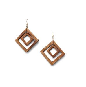 Lujosos pendientes de madera Acabado hecho a mano Producto hecho a mano Nuevo estilo Pendientes de madera para damas Ropa de fiesta Pendientes de madera para fiesta - Product Image 5