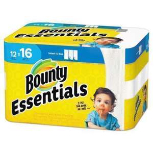Toallas de Papel Bounty 74682 Essentials Select-A-Size, 2 Capas, 83 Hojas/Rollo, 12 Rollos/Caja - Product Image 1
