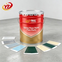 Peinture époxy pour sols de qualité YUHONG, résistante à l'usure, durable, pour garage, atelier, revêtement de béton, peinture industrielle pour sols.