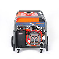 Générateur d'essence portable 5 kW YM6800 190F 420 cc, alternateur en cuivre, démarrage manuel ou électrique, avec kit de roues