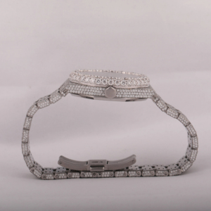 VVS Clarity Premium Lab Grown Diamond Reloj de lujo Ocasiones formales Diseño impresionante Movimiento dual ETA Banda de acero inoxidable 3BAR - Product Image 2