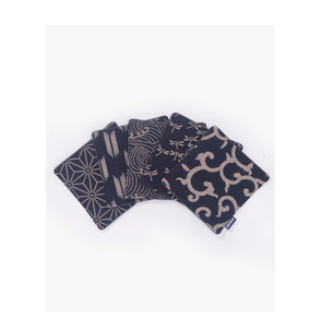 Sous-verres en lin pour mariage, fête, festival, dîner de Noël, sous-verres en tissu de coton avec ourlet festonné, design antique pour cocktails - Product Image 3