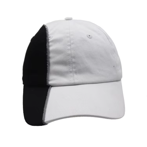 Personnalisé Noir-blanc Double Couleurs unisexe, Polyester/coton Nouveau Style Fashion Splice Sport Visor Baseball chapeaux - Product Image 2