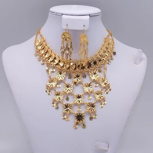 2024 Best Buy 24K chapado en oro estilo Vintage fabricante indio inspirado conjuntos de joyería de moda Comoras Mayotte-regalo de cobre listo - Product Image 1