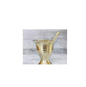Gold Brass Metal <b>Mortar</b> & Pestle Herb Savor Metal and Brass <b>Mortar</b> & Pestle for Manufacture - Product Image 4