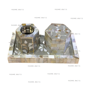 Brûleur de Oud MOP de qualité exclusive Brûleur Bakhoor de taille et de forme personnalisées avec boîte de rangement et plateau de bijoux - Product Image 4