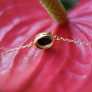 กำไลข้อมือโอปอลแบบแฝดสามผีเสื้อออสเตรเลีย8X6Mm โอปอลธรรมชาติดอกไม้สี่ใบของขวัญพลอยเงินสเตอร์ลิง - Product Image 2