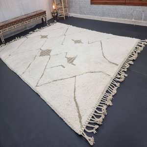 Tapis faits à la main de concepteur 100% coton Zigzag et motif abstrait d'impression de bloc de main Home Living Decor Dhurries - Product Image 1