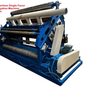 Máquina de corrugado de papel semiautomática de alta resistencia del nuevo fabricante Tipo oblicuo sin dedos de alta velocidad para embalaje - Product Image 1