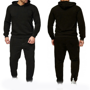 Ensemble de sweat à capuche pour hommes de haute qualité design personnalisé OEM ODM avec polaire Vêtements de sport automne hiver Jogging Survêtement à capuche et pantalon - Product Image 1