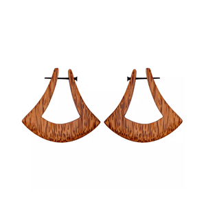 Pendientes de joyería de moda de madera de coco natural al por mayor pendientes de moda para mujer estilo bohemio hechos en Vietnam - Product Image 1
