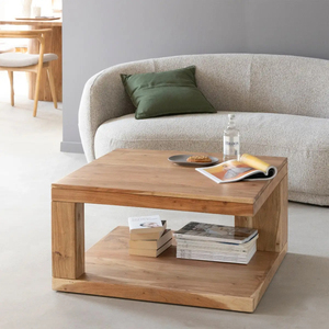 Mesas de Centro Modernas de Madera Maciza, Juego de Muebles Comerciales para Restaurante, Espuma de Alta Densidad Duradera, Sala de Estar, Dormitorio, Hotel, Escuela - Product Image 1