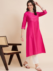 Kurtis de Rayón Bordados de Excelente Calidad para Mujer, de la India (Rajasthan), Ideales para Bodas y Festivales, Venta al Por Mayor OEM - Product Image 3