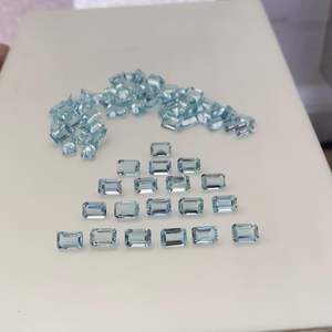 Haute qualité aigue-marine bleu coussin pierre octogone coupe Quartz rose naturel Semi précieux pierres précieuses en vrac pour bijoux - Product Image 5