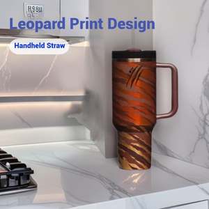 Botella de Acero Inoxidable a Prueba de Fugas, Tazas de Café con Diseño Personalizado de Tigre, Vaso Térmico Aislado - Product Image 3