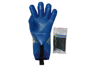 ถุงมือผู้รักษาประตูฟุตบอลกันลื่นสำหรับเด็กและผู้ใหญ่ถุงมือป้องกันนิ้วจากวัสดุยางระบายอากาศได้ดีดีไซน์ใหม่ - Product Image 3