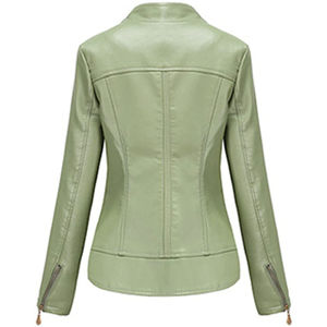 Chaqueta de Cuero para Mujer Otoño Invierno, Chaqueta de Cuero de la Mejor Calidad, Chaquetas de Cuero Genuino - Product Image 2