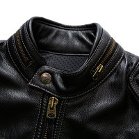 Vestes en cuir de qualité supérieure pour hommes Vêtements d'extérieur d'hiver Veste en cuir naturel de style personnalisé pour l'hiver