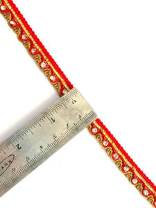 Perles africaines Hot Fix, broderie miroir, bordure en dentelle dorée pour les affaires de vêtements en gros - Product Image 4