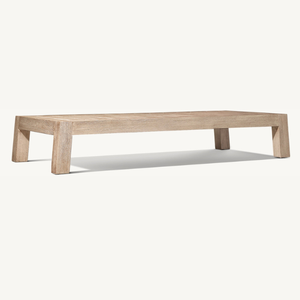 โต๊ะกาแฟไม้สักสไตล์โมเดิร์นสำหรับใช้งานกลางแจ้งที่มีขาที่แข็งแรงทนทานทุกสภาพอากาศ - Product Image 1