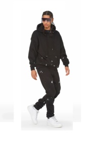 ชุดวอร์มมีซิปไซส์ใหญ่สำหรับฤดูหนาวชุดวิ่งจ๊อกกิ้งมีซิปเสื้อมีฮู้ดโลโก้แบบกำหนดเอง - Product Image 3