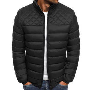 Chaquetas cortas hinchadas personalizadas para hombres y mujeres, ropa de calle para exteriores acolchada de lona súper acolchada para clima frío - Product Image 2