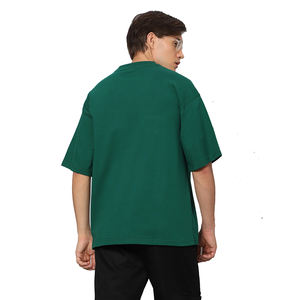 เสื้อยืดโอเวอร์ไซส์สำหรับผู้ชายผ้าคอตตอนพิมพ์โลโก้ได้ตามต้องการ240แกรมสำหรับฤดูร้อน - Product Image 2