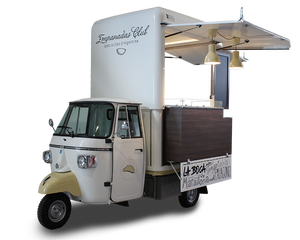 Piaggio Ape Espresso Mobile Tuk Tuk Tricycle à essence à plateau ouvert de type Rickshaw avec moteur refroidi par eau et batterie au lithium pour - Product Image 6