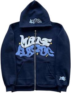 Sudaderas con Capucha Personalizadas para Bordar, Lisas, con Cierre, para Hombre y Mujer, Diseños Personalizados y Logotipo 3D, 100% Algodón, Talla Grande - Product Image 2