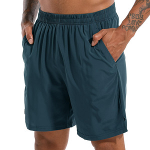 Logotipo personalizado poliéster gimnasio malla de secado rápido deportes atléticos correr deporte Fitness playa transpirable Jogging pantalones cortos sueltos para hombres - Product Image 3